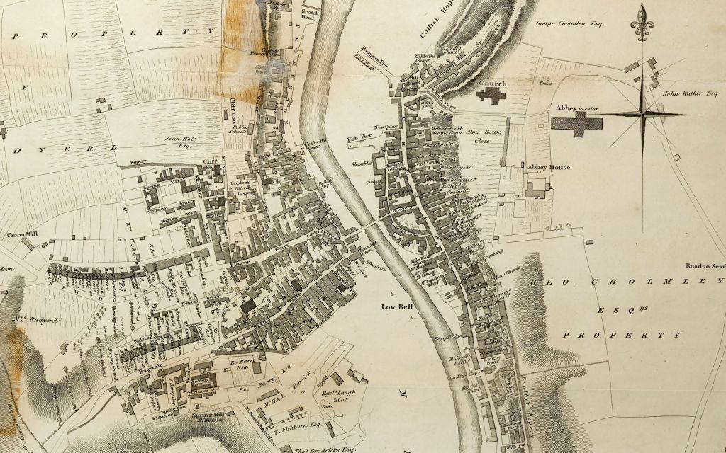  Plan of Whitby by John Wood, 1828