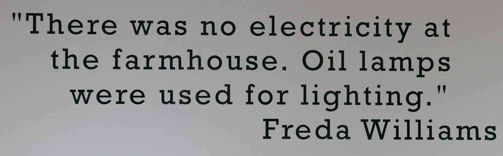 Quote from land girl, Freda Williams, featured in the Women’s Land Army exhibition at the Yorkshire Museum of Farming.