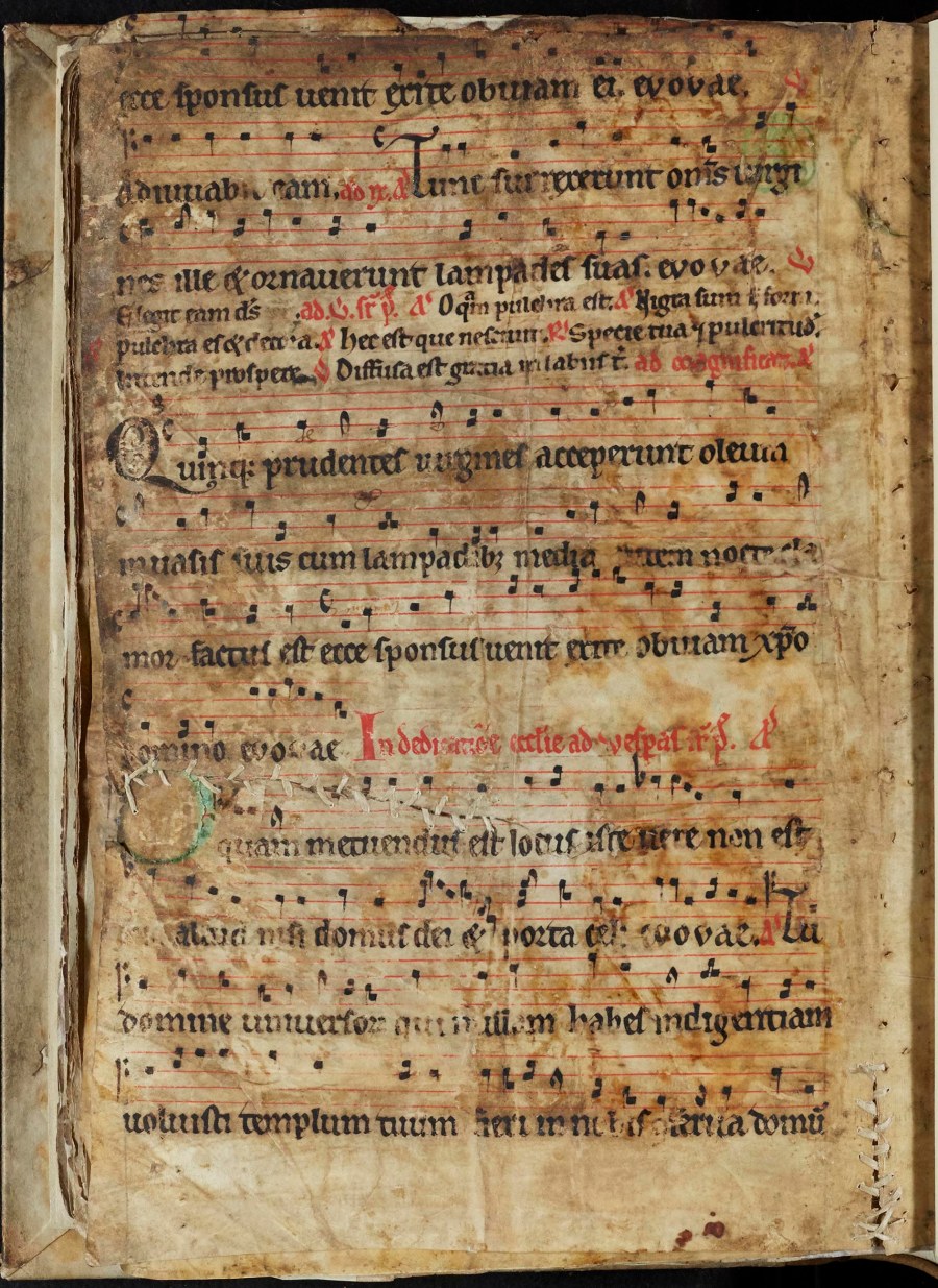 Medieval music: examples of manuscript fragments from our collections ...
