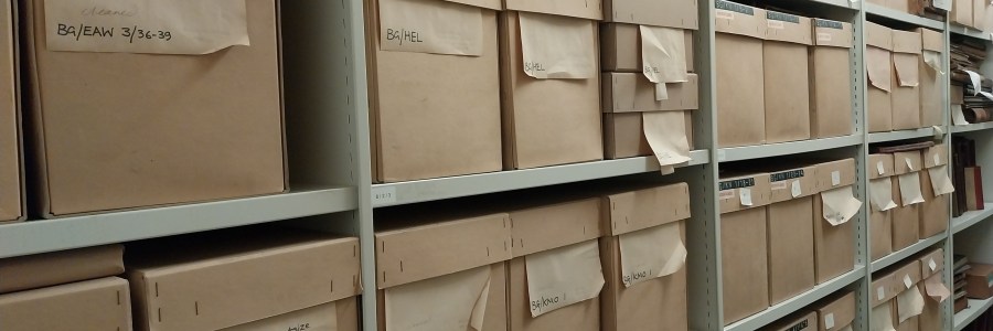 Boxes in the strong room